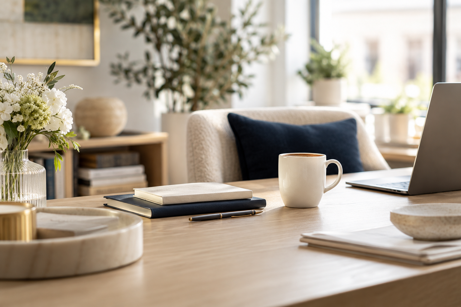 Warm and welcoming workspace